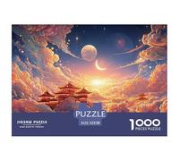 Sinoshow_24085_sunrise_over_the_clouds_with_the_sun_and_moon_in_8efd0784-9493-47c7-8faf-e8d8505ac8fa_4 1000 Pieces Jigsaw Fun Challenging & Brainteasing Puzzle Game, Stress Releasing Family Game, Bir