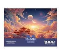 Sinoshow_24085_sunrise_over_the_clouds_with_the_sun_and_moon_in_8efd0784-9493-47c7-8faf-e8d8505ac8fa_4 1000 Pieces Jigsaw Fun Challenging & Brainteasing Puzzle Game, Unique Challenging Educational To