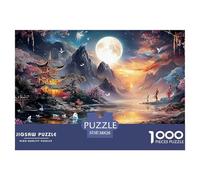 Sinoshow_24085_the_beautiful_moon_is_hanging_in_the_sky._theres_0d0dd518-faed-4e57-a06b-d8f32bca79df_2 (1) 1000 Pieces Jigsaw Fun Challenging & Brainteasing Jigsaw Puzzle, Unique Challenging Educatio