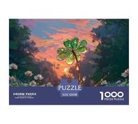 Sinoshow_24085_the_dew_on_the_four-leaf_clover_is_shining_and_t_a3c1fa0a-5dd5-4838-8ed5-4b086a2c481e_4 1000 Pieces Jigsaw Challenging And Educational Jigsaw Puzzle, Stress Releasing Family Game, Birt