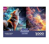Sinoshow_24085_the_dog_stands_on_the_blue_background_vibrant_co_9d30ea04-1063-4384-80c6-dfbdd8ed7934_4 (1) 1000 Pieces Jigsaw Fun Challenging & Brainteasing Jigsaw Puzzle, Stress Releasing Family Gam