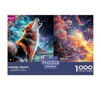 Sinoshow_24085_the_dog_stands_on_the_blue_background_vibrant_co_9d30ea04-1063-4384-80c6-dfbdd8ed7934_4 (1) 1000 Pieces Jigsaw Fun Challenging & Brainteasing Jigsaw Puzzle, Stress Releasing Family Gam