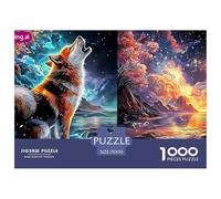 Sinoshow_24085_the_dog_stands_on_the_blue_background_vibrant_co_9d30ea04-1063-4384-80c6-dfbdd8ed7934_4 1000 Pieces Puzzles Challenging And Educational Jigsaw Puzzle, Unique Challenging Educational To