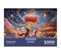Sinoshow_24085_the_little_prince_and_his_fox_stand_on_an_island_eafdf1d6-9f44-44ad-9924-83aa3991992f_4 1000 Pieces Jigsaw Fun Challenging & Brainteasing Puzzle Game, Stress Releasing Family Game, Fam