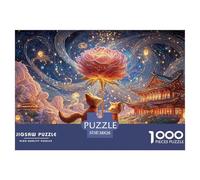 Sinoshow_24085_the_little_prince_and_his_fox_stand_on_an_island_eafdf1d6-9f44-44ad-9924-83aa3991992f_4 1000 Pieces Jigsaw Fun Challenging & Brainteasing Jigsaw Puzzle, Vibrant Imagery