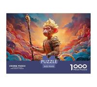 Sinoshow_24085_the_monkey_king_sitting_on_the_clouds_with_his_g_f0b9cf1d-2dcb-4d76-b672-5c8e4e9ab26d_2 1000 Pieces Jigsaw Challenging And Educational Jigsaw Puzzle, Stress Releasing Family Game, Birt