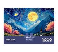 Sinoshow_24085_the_moon_is_full_pink_cherry_blossoms_and_red_le_0dd8a583-84c3-4943-b072-ace3d3c0218d_1 1000 Pieces Jigsaw Challenging And Educational Puzzle Game, Stress Releasing Family Game, Family