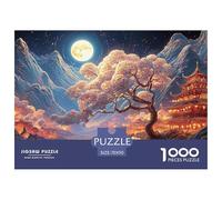 Sinoshow_24085_the_moon_is_shining_brightly_and_the_blue_tree_s_3244fe22-9c8a-4b24-a2a4-1f7e525599ab_3 1000 Pieces Jigsaw Fun Challenging & Brainteasing Puzzle Game, Stress Releasing Family Game, Fam