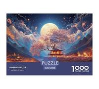 Sinoshow_24085_the_moon_is_shining_brightly_and_the_blue_tree_s_3244fe22-9c8a-4b24-a2a4-1f7e525599ab_4 1000 Pieces Jigsaw Fun Challenging & Brainteasing Jigsaw Puzzle, Stress Releasing Family Game, F