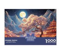 Sinoshow_24085_the_moon_is_shining_brightly_and_the_blue_tree_s_3244fe22-9c8a-4b24-a2a4-1f7e525599ab_3 1000 Pieces Jigsaw Fun Challenging & Brainteasing Puzzle Game, Vibrant Imagery, B