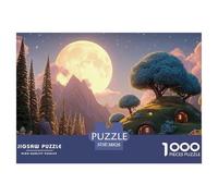 Sinoshow_24085_the_moon_is_shining_brightly_casting_its_silver__e7fd79fa-dd16-4877-8233-001edff42441_2 1000 Pieces Jigsaw Fun Challenging & Brainteasing Jigsaw Puzzle, Stress Releasing Family Game, B