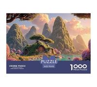 Sinoshow_24085_the_setting_sun_shines_on_the_lake_and_red_flowe_469206fd-4556-4b58-953b-3a888090ad37_3 1000 Pieces Jigsaw Fun Challenging & Brainteasing Jigsaw Puzzle, Stress Releasing Family Game, F