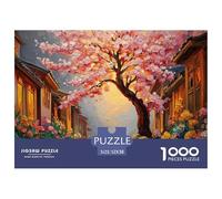 Sinoshow_24085_the_stone_road_is_lined_with_ancient_chinese_bui_706ded37-d52c-4b75-b5be-58261b3c3fa1_1 1000 Pieces Jigsaw Impossible Hard Difficult Jigsaw Puzzle, Unique Challenging Educational Toys,