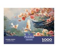 Sinoshow_24085_traditional_chinese_painting_depicting_pink_cher_9da5b7de-e530-4f99-aebb-0a0ec42bedde_1 1000 Pieces Puzzles Challenging And Educational Jigsaw Puzzle, Unique Challenging Educational To