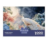 Sinoshow_24085_white_snowflakes_shimmer_in_the_moonlight_as_if__03fdeb72-8c23-45e8-91e8-fb53603c030a_3 1000 Pieces Jigsaw Impossible Hard Difficult Jigsaw Puzzle, Stress Releasing Family Game, Family