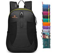 sinotron Lightweight Packable Backpack,Small Foldable Hiking Backpack Day Pack for Travel Camping Outdoor Vacation (Black)