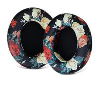 Sinowo Ear Pads, Replacement Earpads Compatible for Beats Studio 2 Studio 3Wired & Wireless Headphones,Ear Cushions with Noise Isolation Memory Foam,Soft Protein Leather(Black Flower)