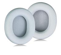 SINOWO Headphone Earpad Replacement, White, Fabric and Foam, Compatible with SteelSeries Arctis 1/3/5/7/9X/Pro/Prime Headset