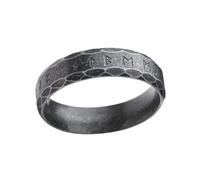 Sinoyp Elder Futhark Runes Ring - Runic Alphabets Design Stainless Steel Nordic Viking Jewelry, Stainless Steel, No Gemstone