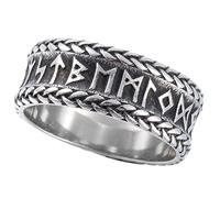 Sinoyp Men Norse Rings Stainless Steel Viking Jewelry Ring for Women, Stainless Steel, No Gemstone