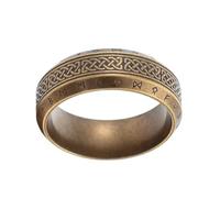 Sinoyp Viking Knot Ring for Men - Elder Futhark Rune Stainless Steel Norse Band, Nordic Symbolism Jewelry for Mythology (12)