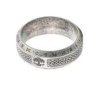 Sinoyp Viking Rune Ring for Men - Norse Yggdrasil Tree of Life Band with Knot, Elder Futhark Runes Stainless Steel Nordic Jewelry (13)