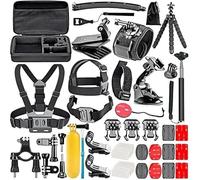 Sinratas New-50 in 1 Action Camera Accessory Kit, Compatible with any Go Pro Camera (Hero 12 11 10 9 8 7 6 5 4 GoPro Max GoPro Fusion) as well as Insta360 DJI Osmo Action Action 2 and more