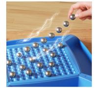 SinSed magnetic chess game magnetic effect chess battle Training imagination magnetic induction chess for single and double players(Color:30pcs)