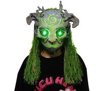 SINSEN Halloween Forest Ghost Elf Mask LED Light Mask Realistic Tree Old Man Garlic Scary Zombie Scary Demon Masks Scary Halloween Mask for Adults