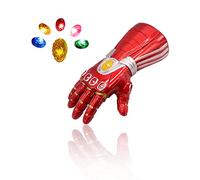 SINSEN LED Light Up Infinity Gauntlet Gloves with Removable Magnet Infinity Stones Batteries