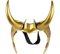SINSEN Loki Horns Mask for Adults - PVC Loki Helmet & Crown - Nordic Mythology Props - Halloween Costume Accessories