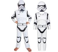 SINSEN Storm Costume Trooper Kids Jumpsuit Mask White Soldier Costume Halloween Cosplay Outfits Uniform for Boys 4-12 Years