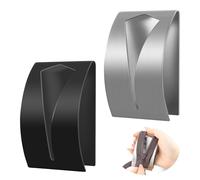 SINSETU Quick Zipper Jig Tool with Stainless Steel Sliders and Puller Helper for Pants, Dresses (2 Pack) - Black, Silver, 2CLLTX