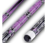Sinsilvie 13mm 58 Inch 19 20 oz Billiard Pool Cue Stick, 1/2 Maple Billiard Pool Stick, House Bar Pool Table Sticks for Men (Purple 20 oz)
