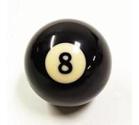 Sinsilvie Replacement 2" Black No.8 Ball,47.5mm Replacement Eight Ball, 2" Regulation Size Billiard, Regulation Weight