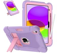 SINSO Kids Case for iPad (A16) 11th Generation 11 Inch 2025/iPad 10th Generation 10.9 Inch 2022, Heavy Duty Shockproof Protective iPad Cover, Built-in Stand/Pencil Holder, Purple