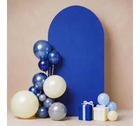 SINSSOWL 6FT Arch Cover Royal Blue Arch Backdrop Stand Cover Spandex Chiara Backdrop Covers for Wedding Birthday Party Baby Shower Engagement Photographic Photo Backgrounds Decor