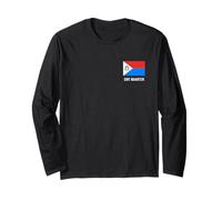 Sint Maarten St. Maartener Flag Long Sleeve T-Shirt
