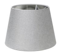Sinta 9" Modern Tapered Lamp Shade Replacement Grey Fabric Simple Style Light Shade with Silver Lining for E27/E14 Table Lamp/Wall Lamp