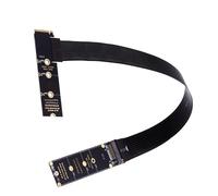 Sintech M.2 NVME Extender,NGFF M-Key PCIe SSD Extention Card with Angled Soft-PCB Cable 30CMS