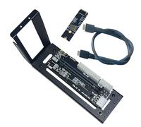 Sintech Oculink Expansion eGPU Dock Station, M.2 M-Key to PCIE 4.0X4 External Graphics Card Bracket with 50cm Oculink Cable Compatible with RTX4090, AMD RTX4090-RTX3060 RX6950XT-RX6500XT RX7900 XTX