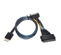 Sintech Oculink SFF-8611 8612 to U.2 U.3 SFF-8639 NVME PCIe PCI-Express SSD Cable 50cms,Compatible with Intel U2 SSD 750/P3500 3600