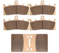 Sintered Brake Pads Compatible with Suzuki Bandit 1200 GSF1200S 2001-2005 / GSXR1100W 1993-1998 / GSXR750W 1994-1996 / Hayabusa GSX1300R 1999-2007 / TL1000R 1998-2003, Sintered Metal, Front and Rear