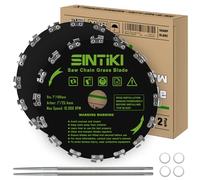SINTIKI 2-Pack 7" Chainsaw Brush Cutter Blades and File Set, 16 Tooth Weed Wacker Blades, Replace Husqvarna, Stihl, Oregon, Honda, Hitachi Brush Cutting Blade for Weedeater