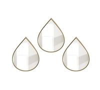 Sintosin Decorative Vintage Mirror Set for Wall (Golden)