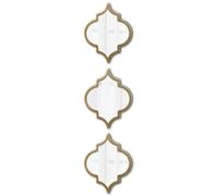 Sintosin Vintage Oval Small Gold Mirror 8 X 10 Inch, Set of 3