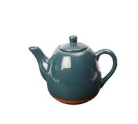 Sintra Glazed 1200ml Terracotta Teapot - Ink Blue