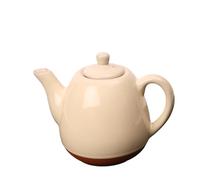 Sintra Glazed 1200ml Terracotta Teapot - Stone