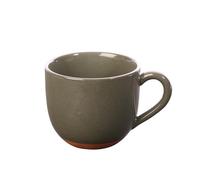 Sintra Glazed 350ml Terracotta Mug - Olive Green