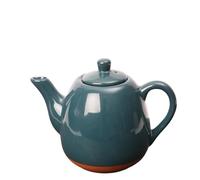 Sintra Glazed 800ml Terracotta Teapot - Ink Blue